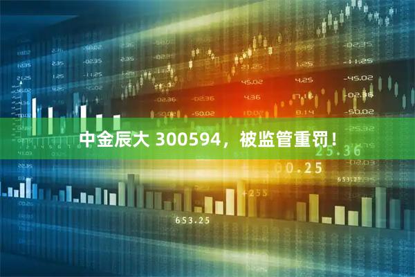 中金辰大 300594，被监管重罚！